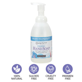 Ginger Lily Farms Foaming Hand Soap 20oz in a spa setting