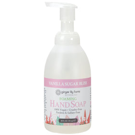 Ginger Lily Farms Foaming Hand Soap 20oz Vanilla Sugar bottle with pump