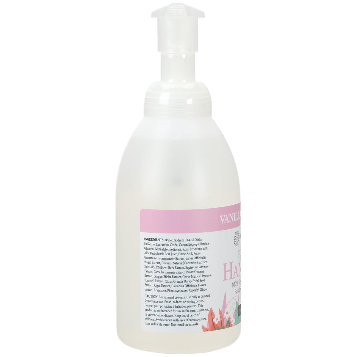 Ginger Lily Farms Foaming Hand Soap 20oz Vanilla Sugar close-up of foaming pump