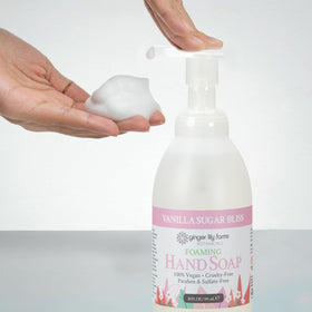 Ginger Lily Farms Foaming Hand Soap 20oz Vanilla Sugar refillable bottle