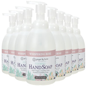 Ginger Lily Farms Foaming Hand Soap 20oz Whispering Rose front view