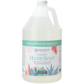Ginger Lily Farms Foaming Hand Soap Eucalyptus 128oz front view