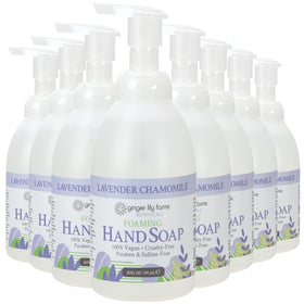 Ginger Lily Farms Foaming Hand Soap Lavender Chamomile 20oz front view