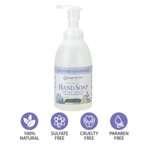 Ginger Lily Farms Foaming Hand Soap Lavender Chamomile 20oz lifestyle scene