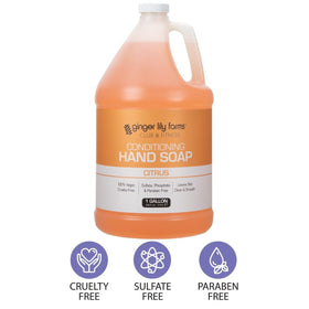 Ginger Lily Farms Hand Soap 128oz Citrus label details