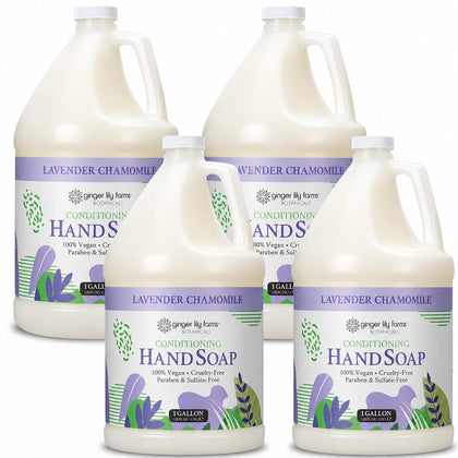 Ginger Lily Farms Hand Soap 128oz Lavender Chamomile front view