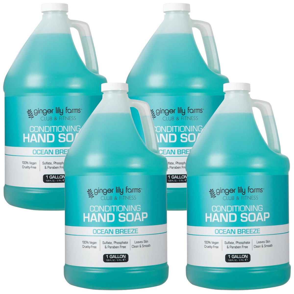 Ginger Lily Farms Hand Soap 128oz Ocean Breeze front view