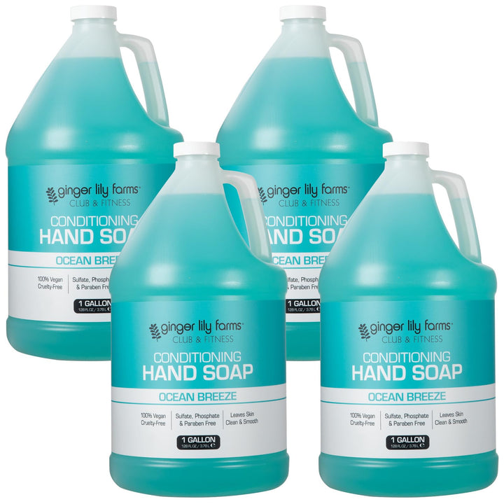 Ginger Lily Farms Hand Soap 128oz Ocean Breeze front view
