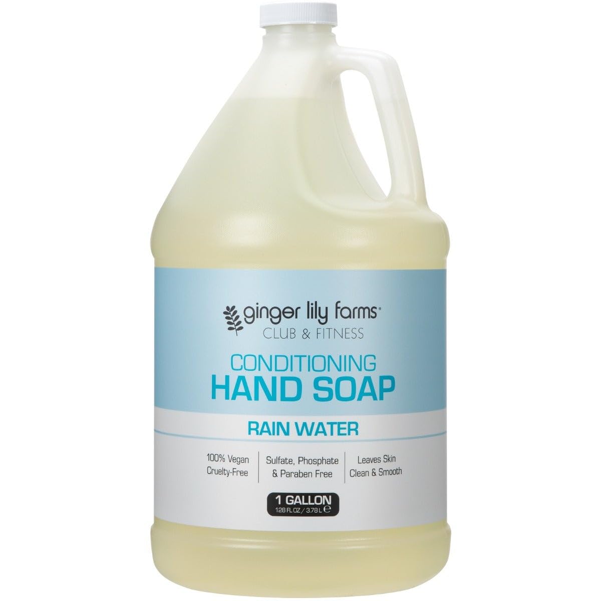 Ginger Lily Farms Hand Soap 128oz Rain Water front view