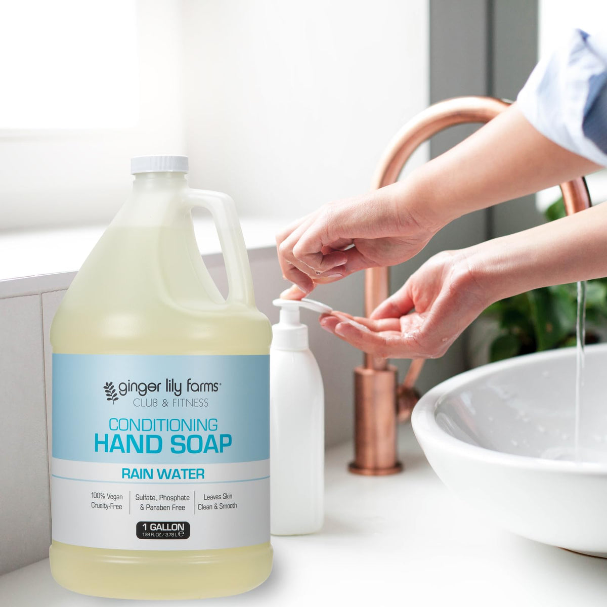 Ginger Lily Farms Hand Soap 128oz with fresh citrus fruits