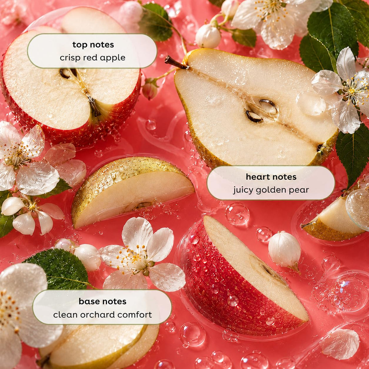 Ginger Lily Farms Hand Soap Apple Pear in bathroom setting