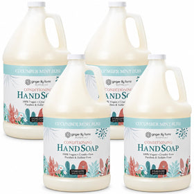 Ginger Lily Farms Hand Soap Cucumber Mint Bliss 128oz front view