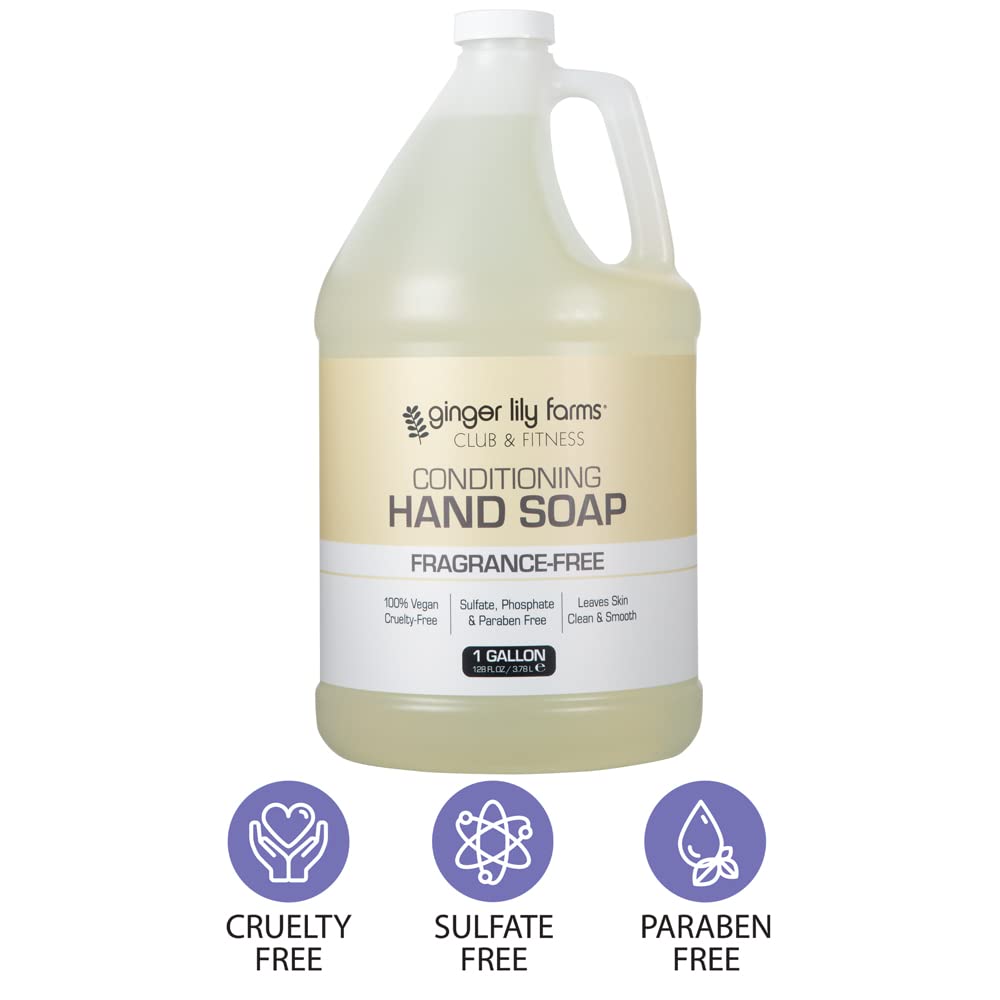 Ginger Lily Farms Hand Soap in a bathroom setting