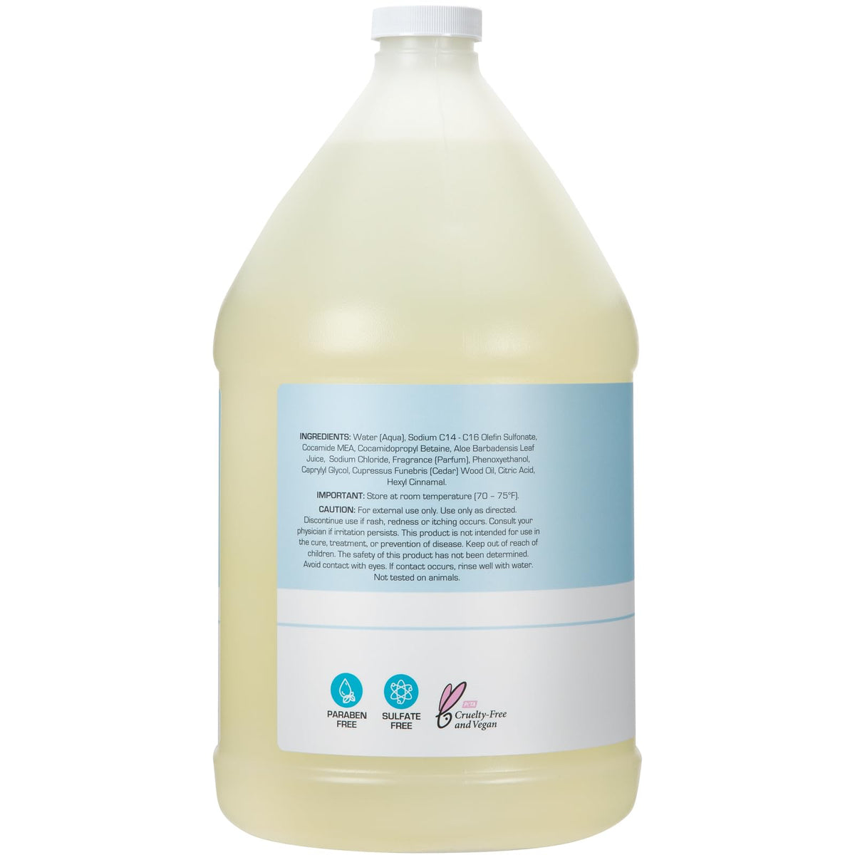 Ginger Lily Farms Hand Soap in a dispenser for easy use