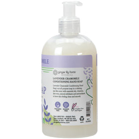 Ginger Lily Farms Hand Soap Lavender Chamomile 12oz side view
