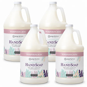 Ginger Lily Farms Hand Soap Whispering Rose 128oz front view