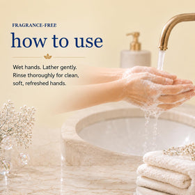 Ginger Lily Farms hand soap with creamy lather