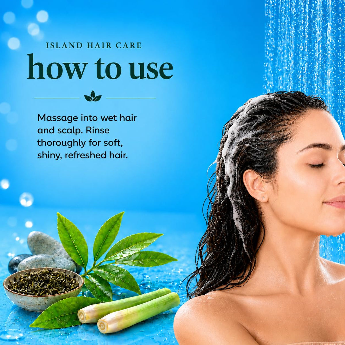 Ginger Lily Farms Island Tranquility Shampoo 128oz packaging