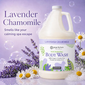 Ginger Lily Farms Lavender Chamomile Body Wash 128oz back view