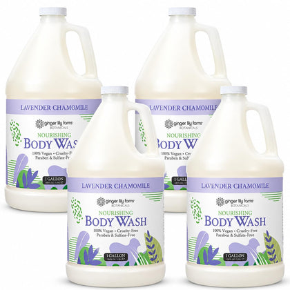 Ginger Lily Farms Lavender Chamomile Body Wash 128oz front view