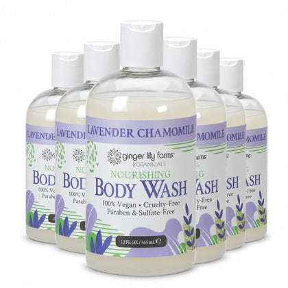 Ginger Lily Farms Lavender Chamomile Body Wash 12oz front view
