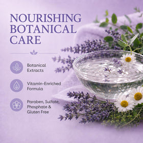 Ginger Lily Farms Lavender Chamomile Body Wash 12oz ingredients close-up