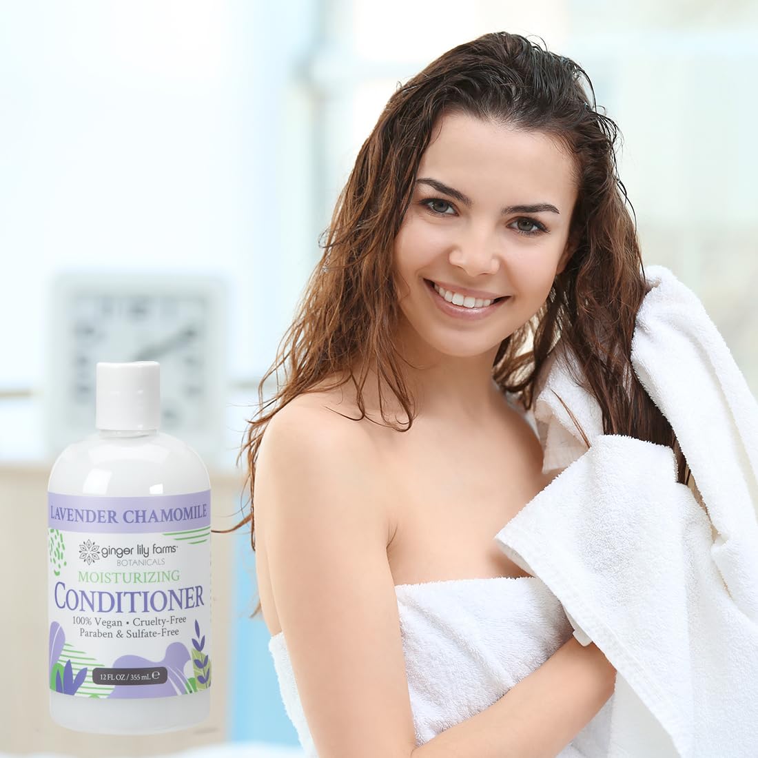 Ginger Lily Farms Lavender Chamomile Conditioner 12oz packaging details