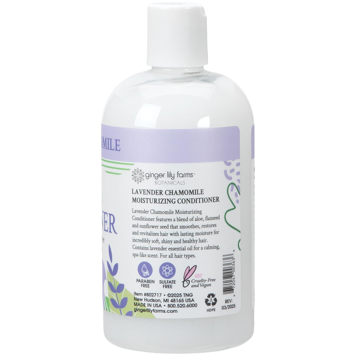 Ginger Lily Farms Lavender Chamomile Conditioner 12oz with flip top