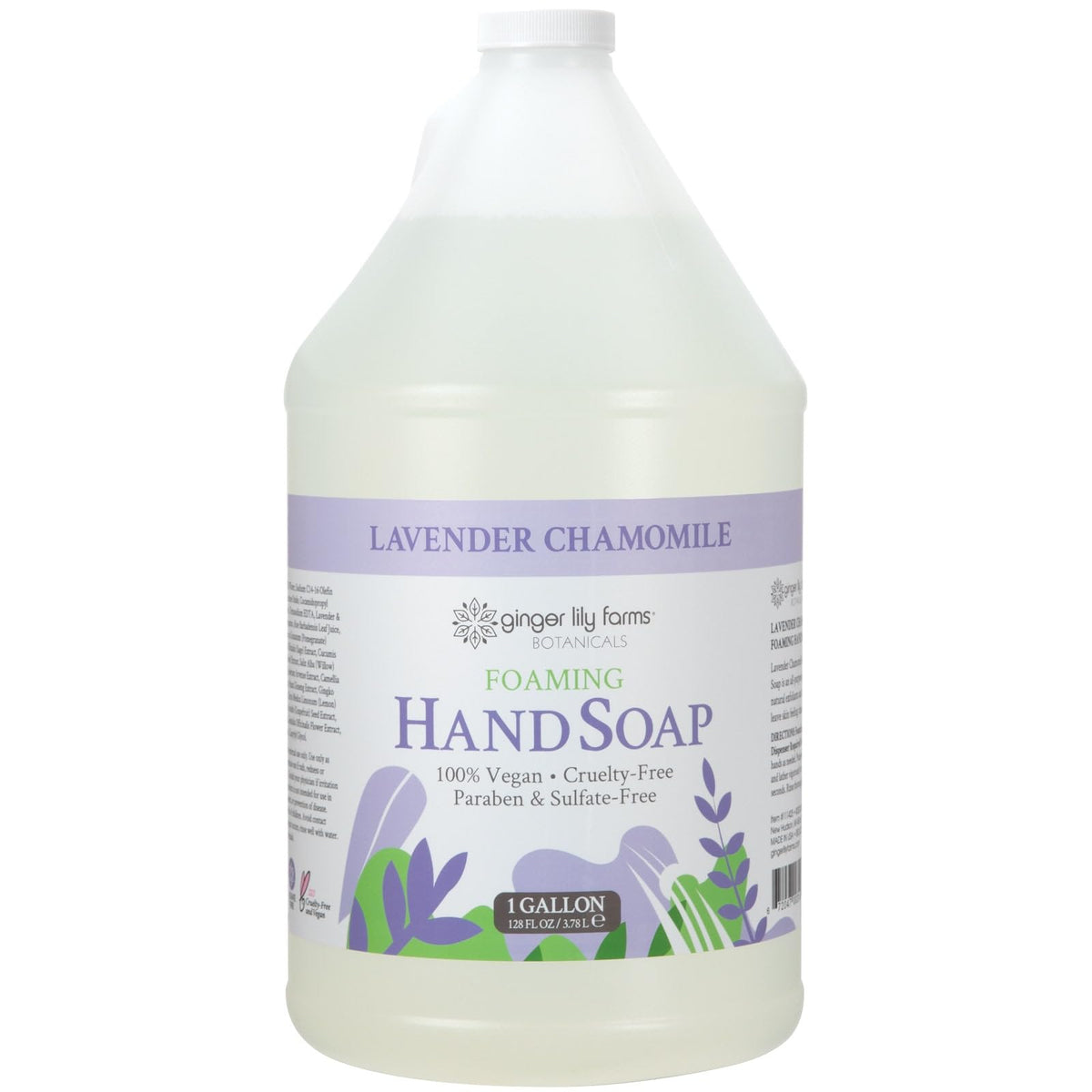 Ginger Lily Farms Lavender Chamomile Foaming Hand Soap 128oz front view