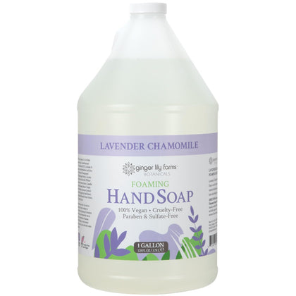 Ginger Lily Farms Lavender Chamomile Foaming Hand Soap 128oz front view