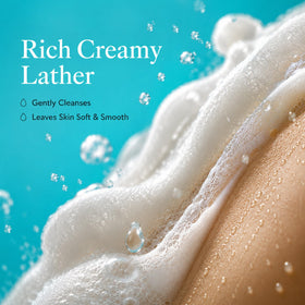 Ginger Lily Farms Nourishing Body Wash creamy lather demonstration