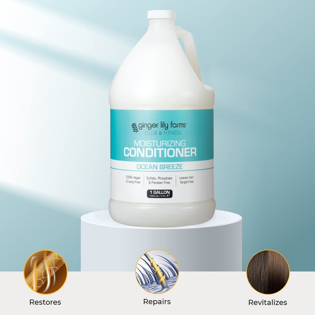 Ginger Lily Farms Ocean Breeze Conditioner refill size packaging