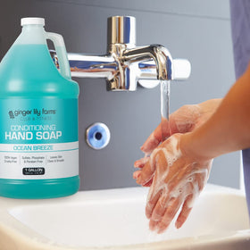 Ginger Lily Farms Ocean Breeze Hand Soap packaging