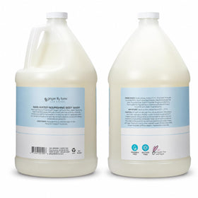 Ginger Lily Farms Rain Water Body Wash 128oz back view