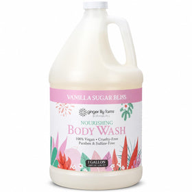 Ginger Lily Farms Vanilla Sugar Bliss Body Wash 128oz front view