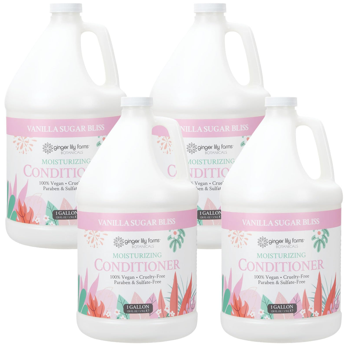Ginger Lily Farms Vanilla Sugar Bliss Conditioner front view 128oz