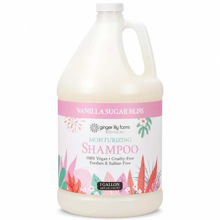 Ginger Lily Farms Vanilla Sugar Bliss Shampoo 128oz front view