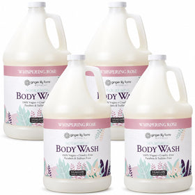 Ginger Lily Farms Whispering Rose Body Wash 128oz front view