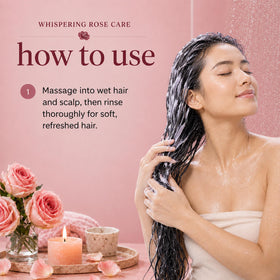 Ginger Lily Farms Whispering Rose Conditioner in a bathroom setting