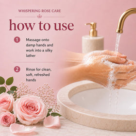 Ginger Lily Farms Whispering Rose Hand Soap with pump dispenser