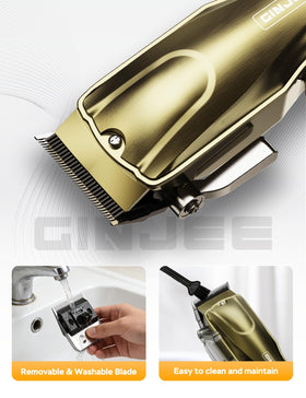 GinJee Hair Clippers lightweight waterproof design close-up