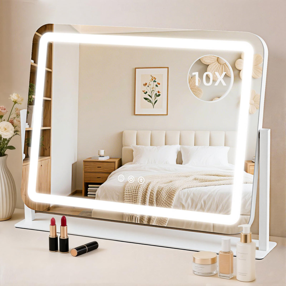 GioeDa Vanity Mirror front view with lights
