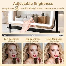 GioeDa Vanity Mirror with 10X magnifying mirror attached
