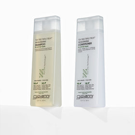 GIOVANNI Tea Tree Shampoo label close-up