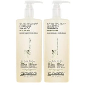 GIOVANNI Tea Tree Triple Shampoo 24 oz front view
