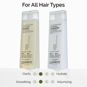 GIOVANNI Tea Tree Triple Shampoo bottle with product details