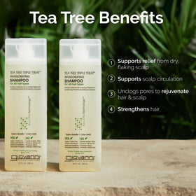 GIOVANNI Tea Tree Triple Shampoo with fresh herbs