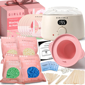 GIRLEARLE Digital Waxing Kit with LED display and silicone pot