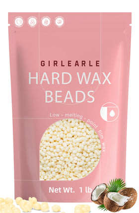 GIRLEARLE Hard Wax Beads 1lb front view with packaging