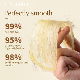 GIRLEARLE Hard Wax Beads application on skin